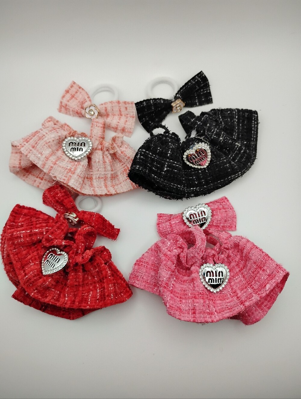 4-Labubu Miu Miu Vibes Dresses With Bows Bundle